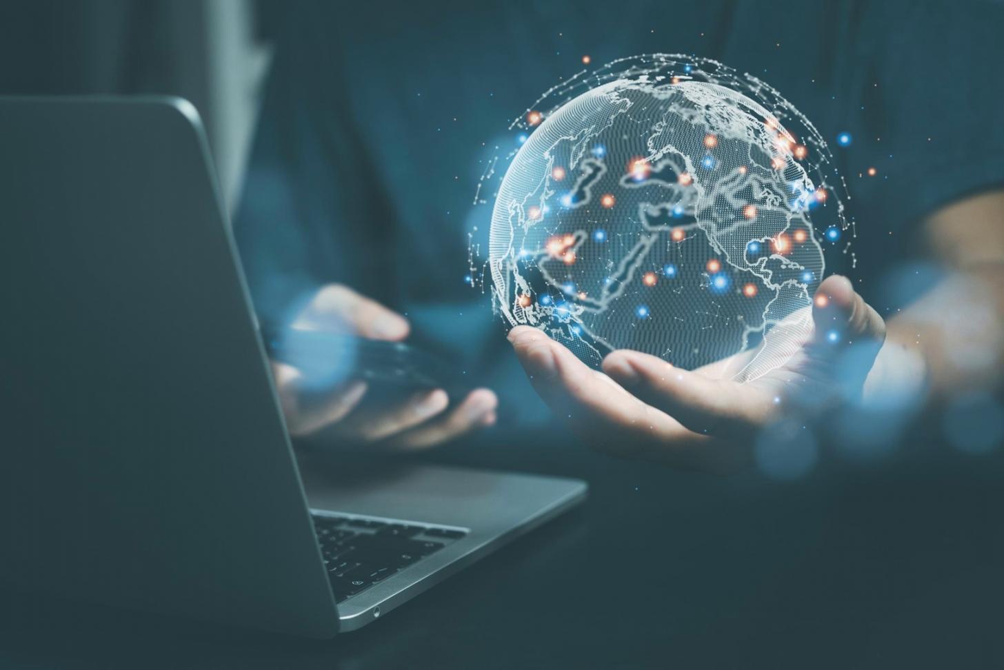 International students collaborating on neural network architecture projects